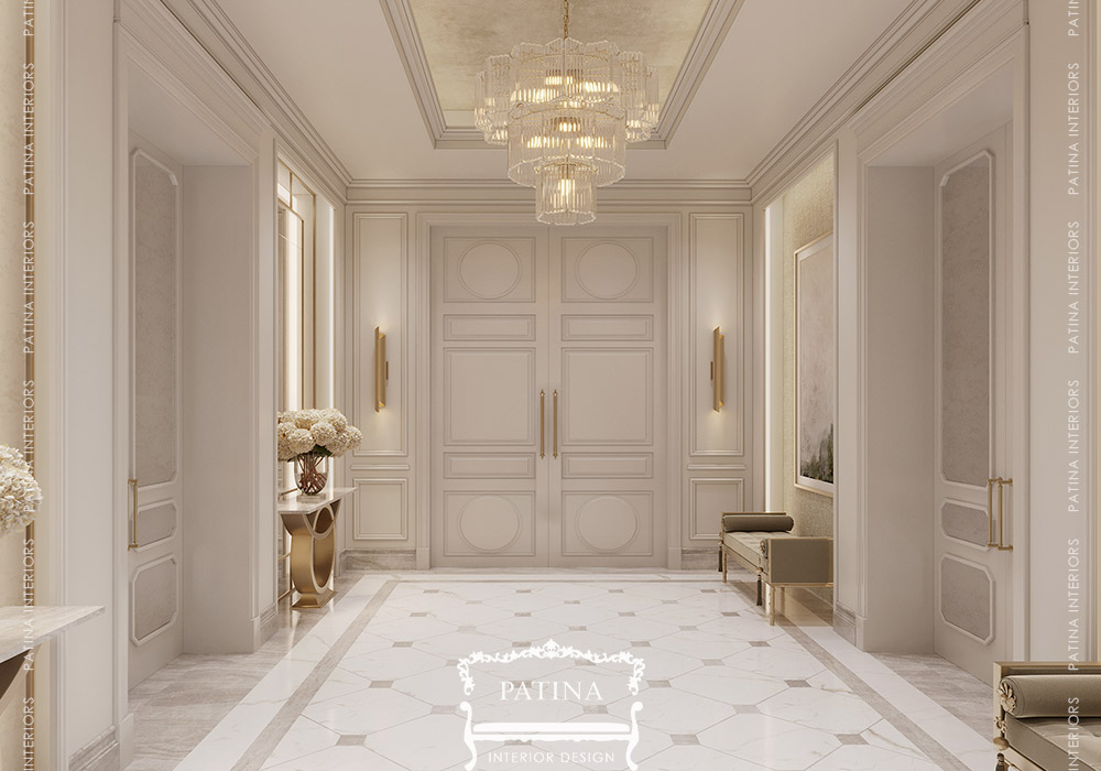 Entrance Lobby Design Portfolio | patina Interiors, Abu Dhabi, UAE.